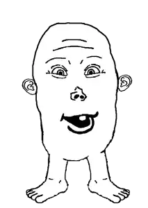 234543 - soybooru.com - 1soyjak bottle condiment feet feraljak foot full_body glasses looking_at_you master_copy no_arms no_beard no_hand no_mouth nose open_eyes template toes transparent transparent_background transparent.png