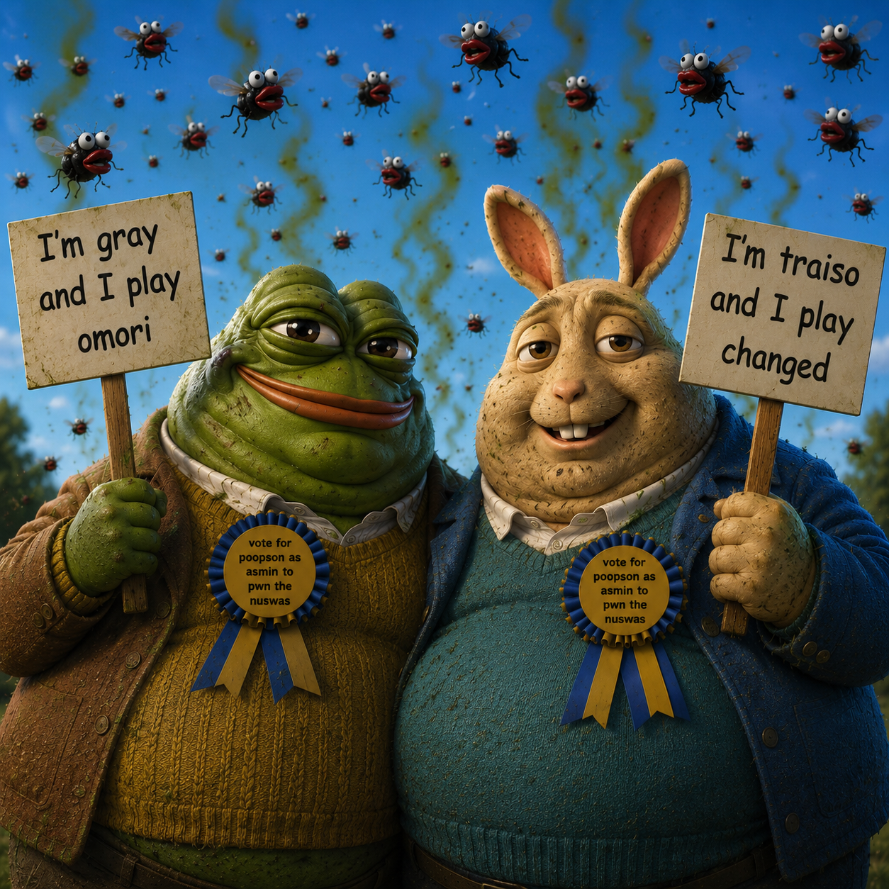 buster baxter, pepe, chudjak, jartycuck, jartyfly, patrick, jartycuck, animal, bald, bug