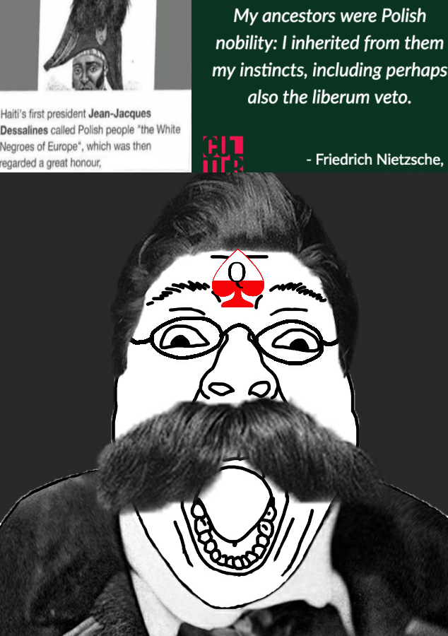 bernd, 1soyjak, black hair, clittycel, fat, friedrich nietzsche, front view, hair, haiti, mustache