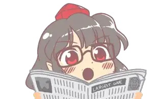 1492 - funny glasses meme mountain_of_faith phantasmagoria_of_flower_view reading shameimaru_aya soyjak wtf.png