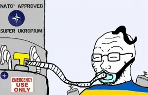 soyak, anesthesia, closed eyes, closed mouth, copium, flag, gas cylinder, glasses, hair, nato