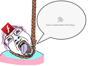 bernd, hanging troonjak, troonjak, ack, adobe, bloodshot eyes, crying, flag, flash, glasses