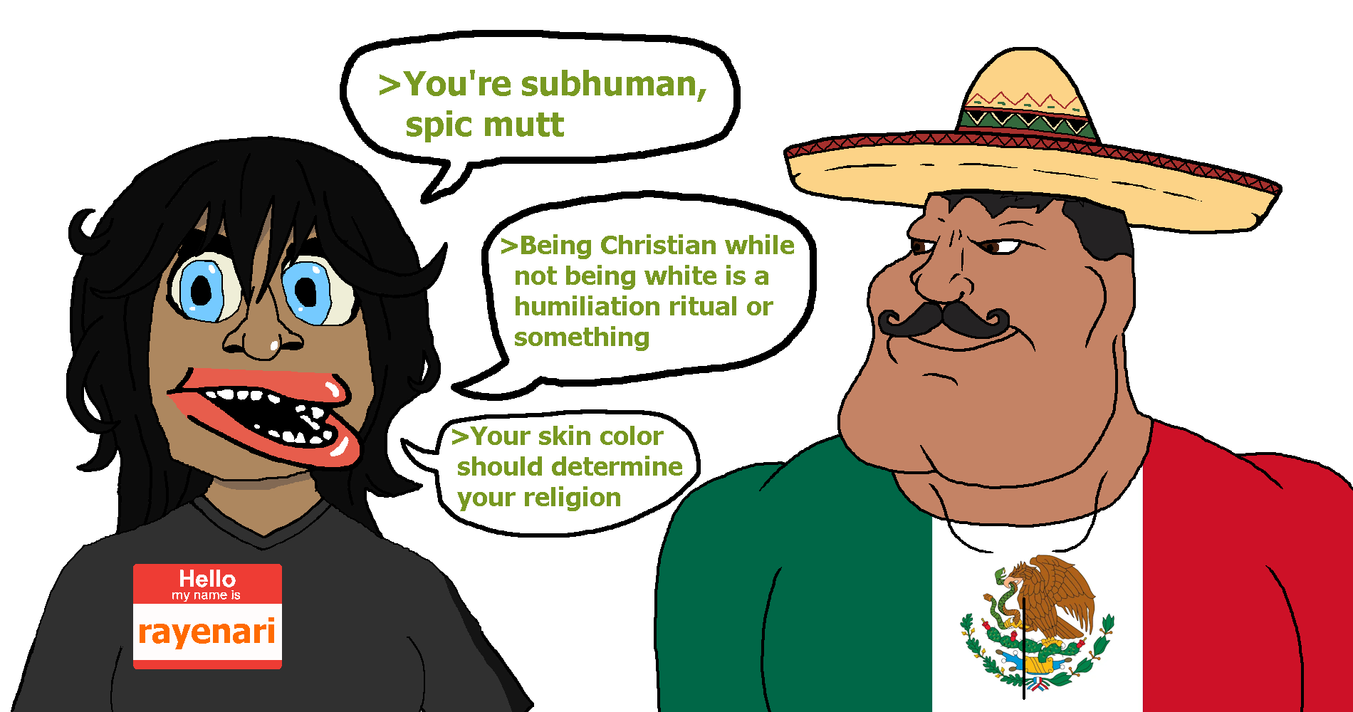 Rayenari vs. a Mexican