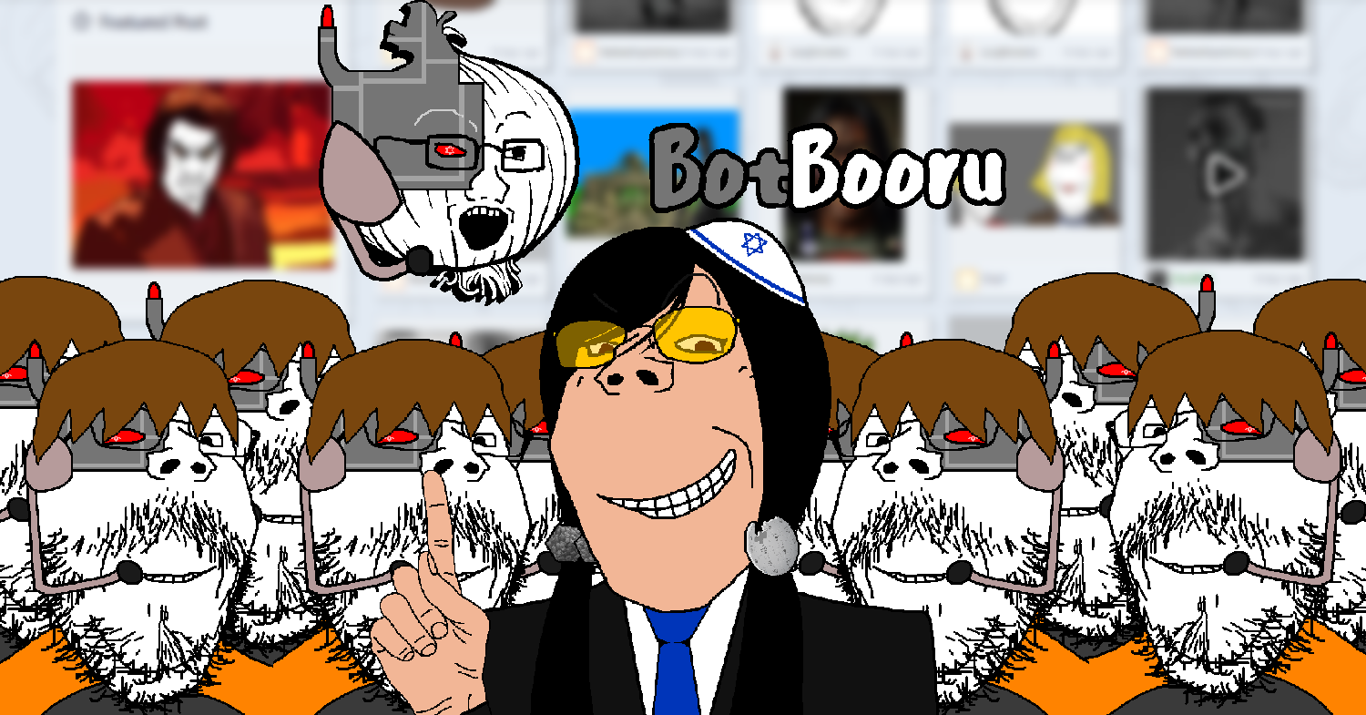 dan, gapejak, soyak, female gapejak, mustached gapejak, the soybooru logo, femjak, natejak, admin, blurred background