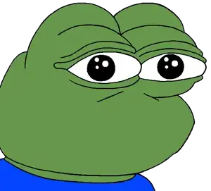 pepe, bald, black eyes, closed mouth, fat, front view, green skin, looking at you, no beard, no glasses