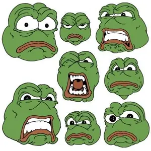 pepe, bald, black eyes, closed mouth, fat, front view, green skin, looking at you, no beard, no glasses