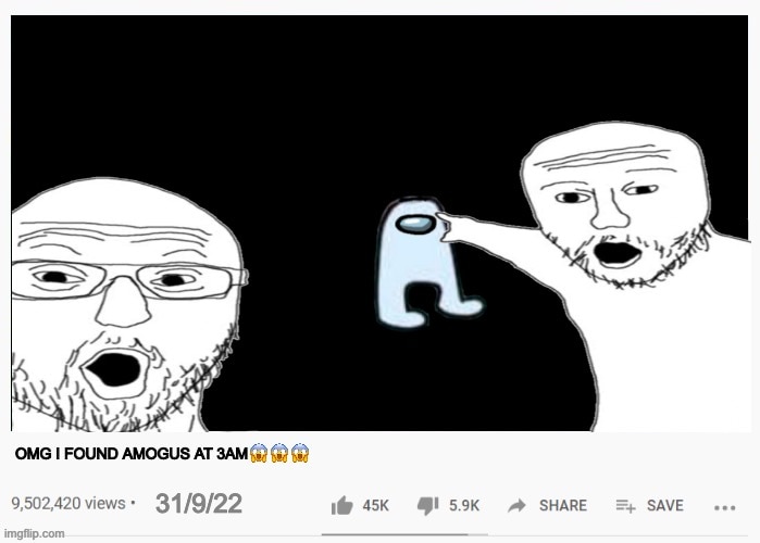 two pointing soyjaks, ‘toss, 2soyjaks, 3 am, amogus, bald, black background, front view, glasses, imgflip cacas
