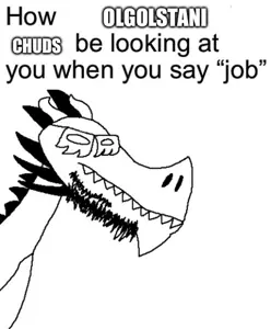 chudjak, dragonjak, 1soyjak, animal, bald, chud, closed mouth, glasses, namefags won, open eyes