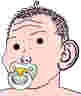 soyquote, nusoiquote, babyjak, baby, black hair, caca, deformed, distorted, ear, face