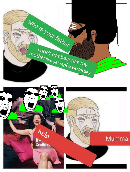 j3rk = schizobabbler, crying wojak, wojak, yes chad, yes wojak, cobson, who is your father, afrocentrism, angry, artist schizo babbling