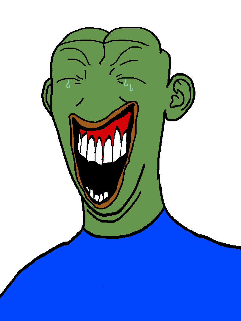 pepe, kuzjak, kuzepe, fusionjaks, amphibian, animal, blue shirt, closed eyes, closed mouth, clothes