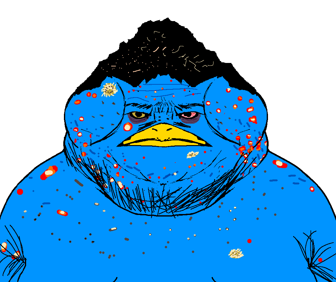 meximutt, birdmutt, meximutt front2, 1soyjak, acne, animal, armpit hair, beak, beard, bird