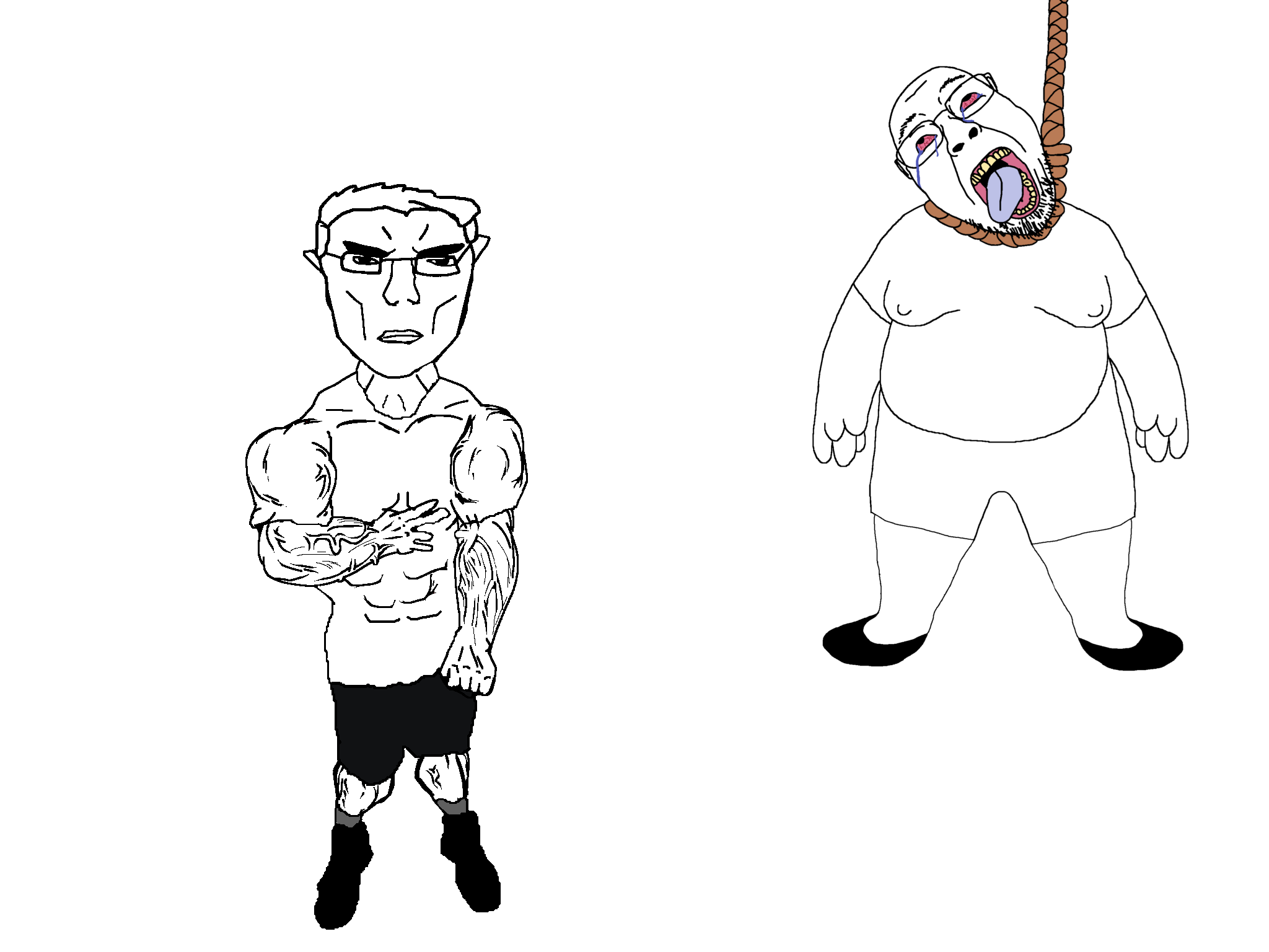 bernd, chudjak, hanging ugly personjak, ugly personjak, unbotheredchud, ack, buff, clothes, crying, hanging