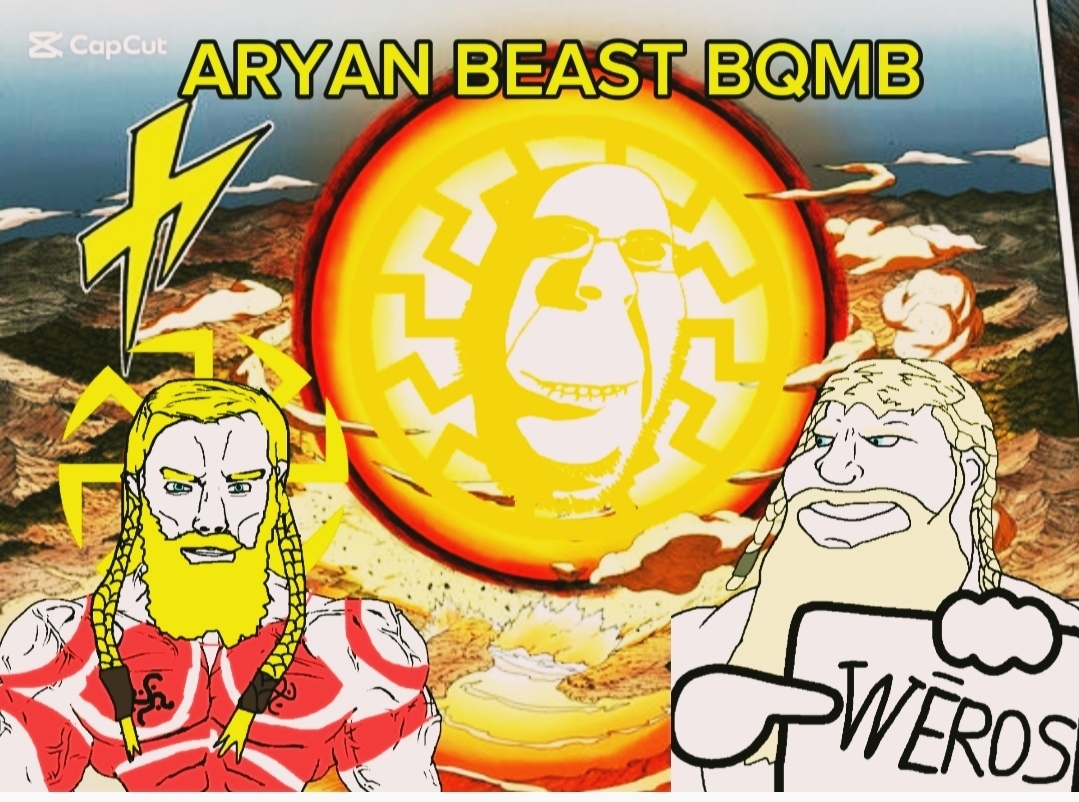chudjak, meximutt, chudjak front, mexiaryan, muscular chud, aryan, a10 eyes, aryan beast, aryan beast bomb, blonde hair