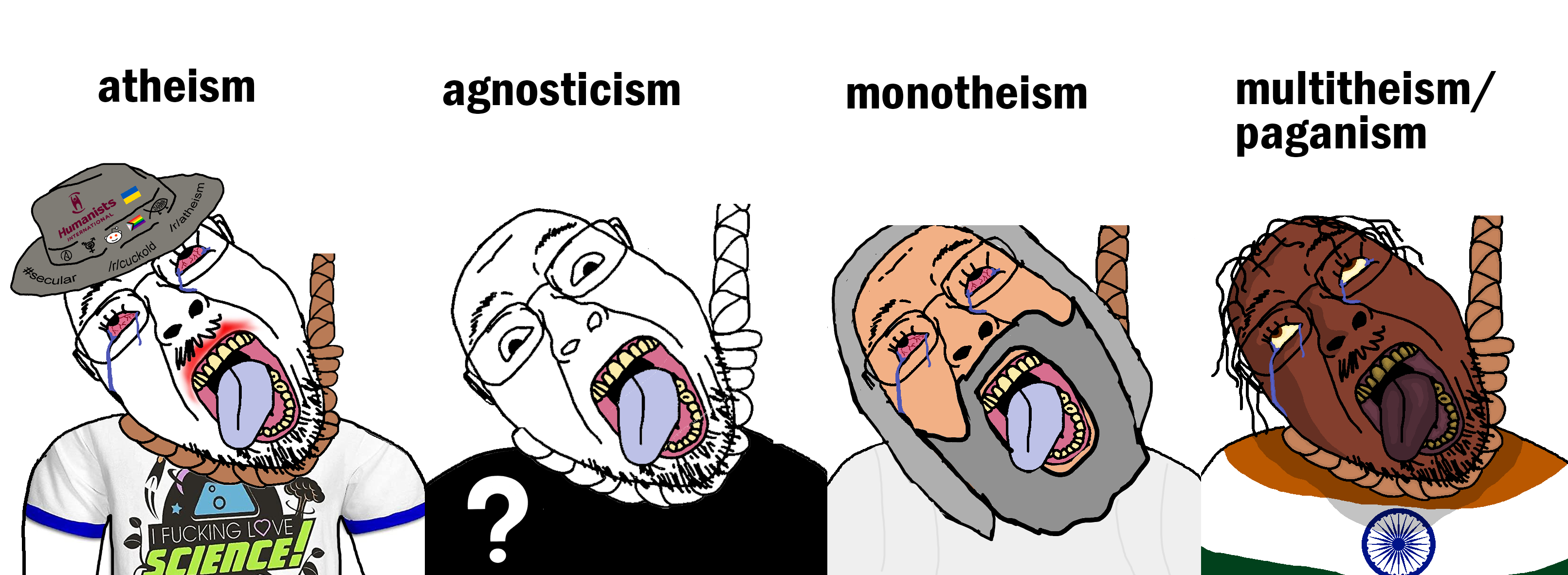 bernd, hanging troonjak, troonjak, 4soyjaks, abraham, ack, agnostic, agnosticism, atheism, black eyes