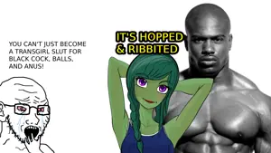 pepe, soyak, 1soyjak, amphibian, animal, black skin, blacked, braids, buff, bvll