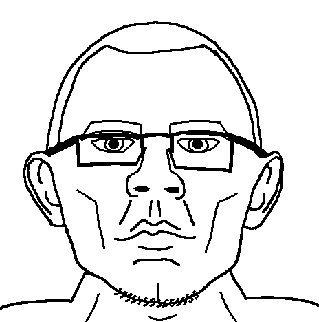 gaelmutt, gaelaryan, aryan, a10 eyes, chiseled jawline, closed mouth, ear, gaelic, glasses, hair