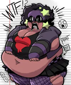 soyak, doctos, doctos, bbw, belly, black hair, brown skin, curly hair, cute, fat