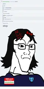 237353 - soybooru.com - black_hair clothes dersoylentdrinker female female_longsoyak gem glasses hair hello_my_name_is_(sticker) long_hair long_soyak namefags neutral ribbon soyak transparent_back-1.png