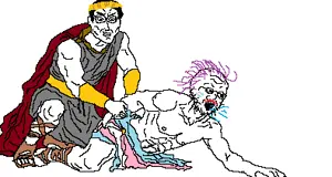 OILED AND PIPED, inspiration from a yt thumbnail of "why the life of a male concubine in greece is bad"