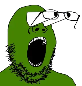 pepe, gapejak, amphibian, animal, booba, eyes popping, frog, glasses, green, green skin
