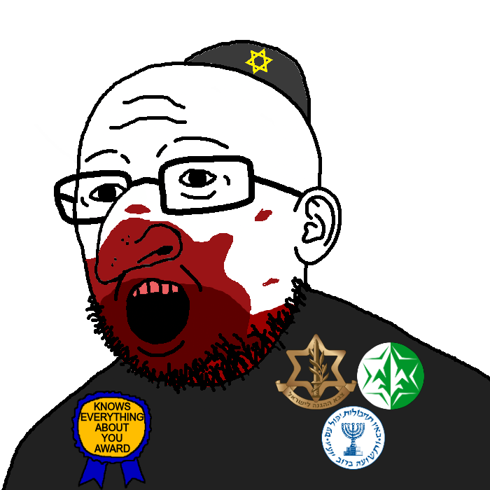 rotjak, 1soyjak, award, big nose, blood, clothes, ear, hat, idf, israel