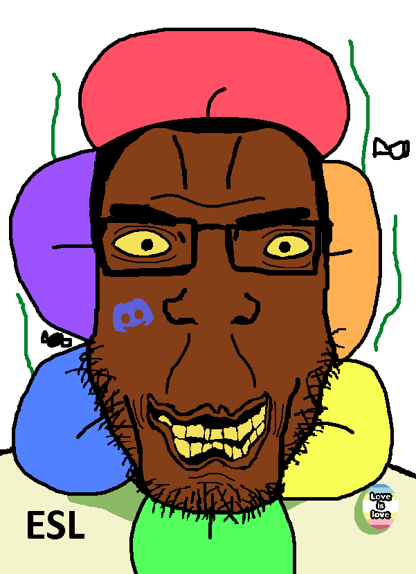 esl fnf pedo, chudjak, markiplier soyjak, chudplier, animal, black hair, brown skin, bug, discord, discord logo facial mark