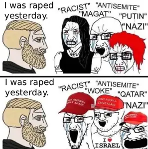 238200 - soybooru.com - angry beard blonde_hair blue_eyes buff fat glasses hair maga maga_hat multiple_soyjaks open_mouth short_hair sjw soyak stubble uncolored_skin white_background wordswordswor.png