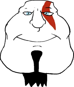 103958 - soybooru.com - brown_skin facial_hair facial_mark front_view goatee head kratos mexiaryan mexiaryan_front meximutt queen_of_spades scar smile warrior-z.png
