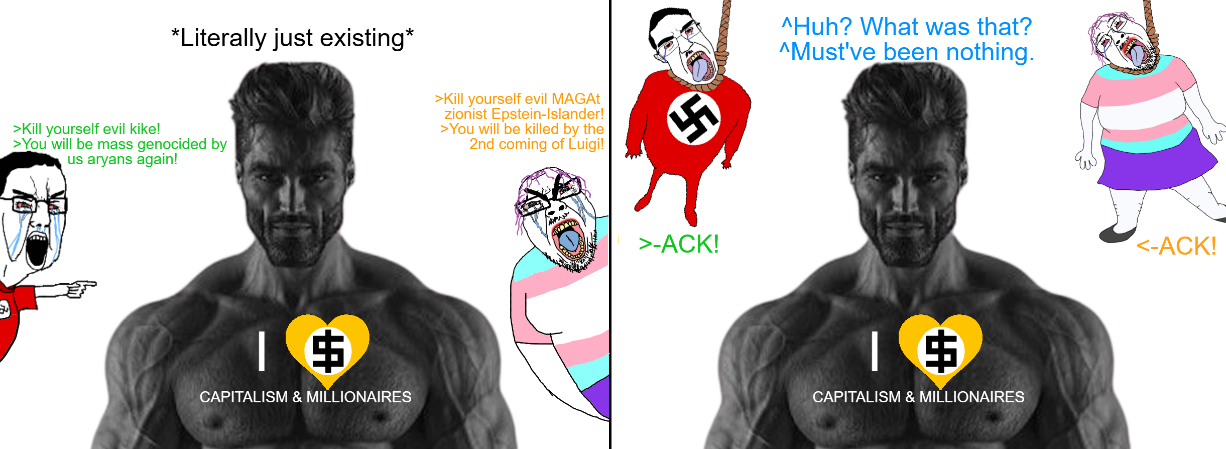 nazism lost. communism lost. capitalism won. millionares won. ai won.