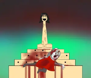 soychang, soyniqua, soytan, marney, altar, armor, balls, blood, blood drip, blood from eyes