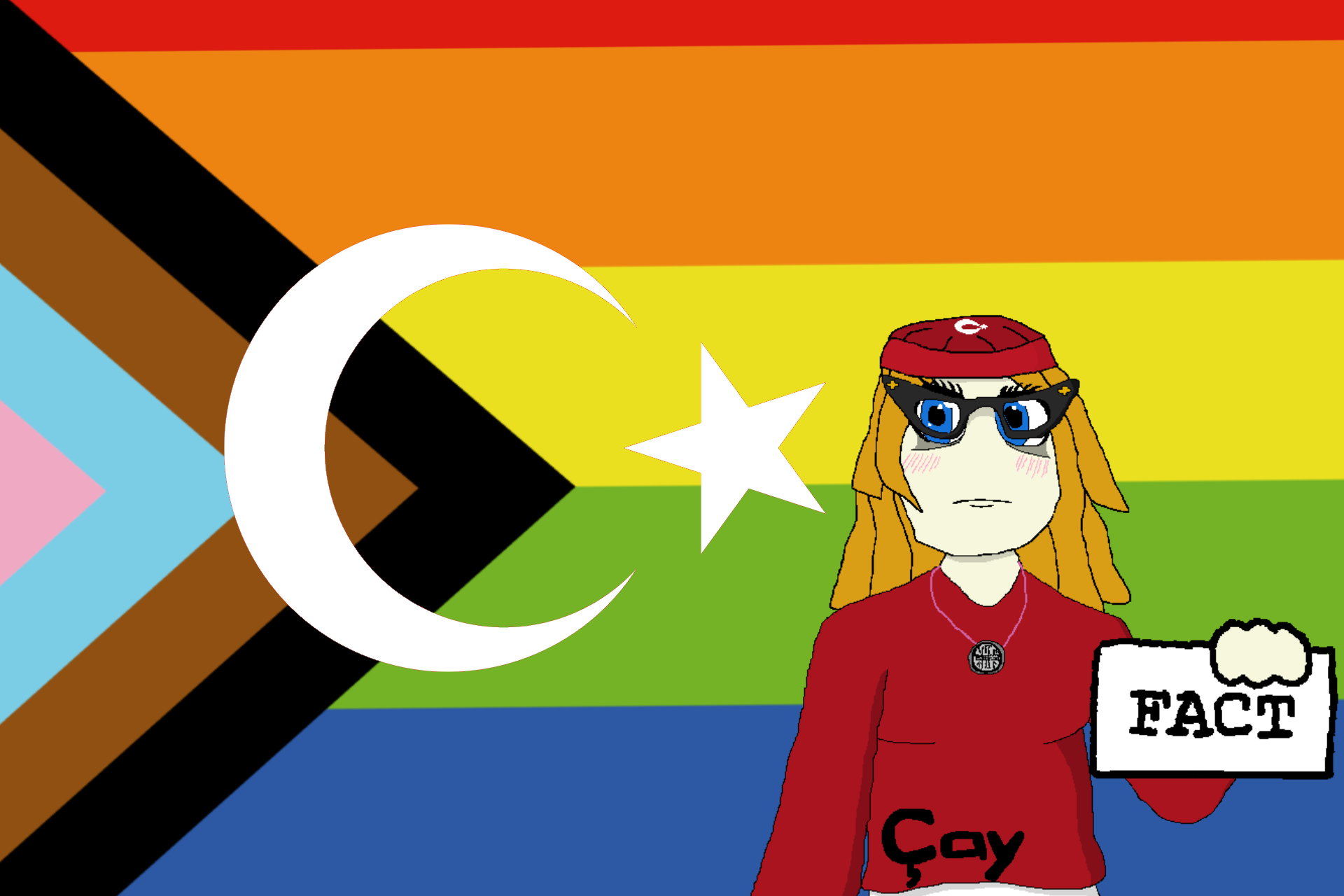 We tVrks support trans people or something.