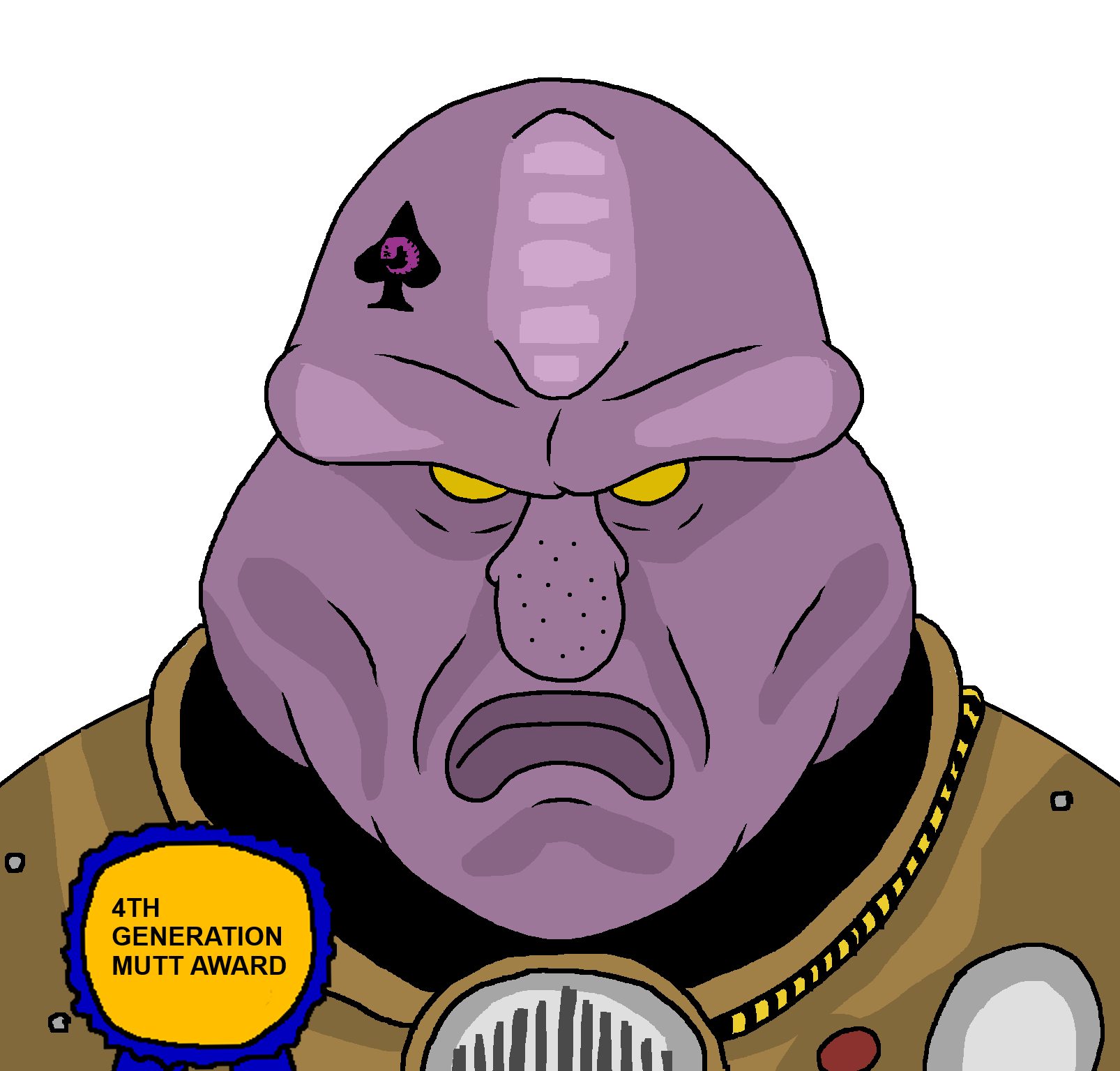 disgusting trevorcreature, ace of spades, alien, armor, award, fourth generation genestealer hybrid, genestealer cult, genestealer cultist, genestealer hybrid, genestealers