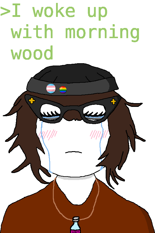 soytan, soywood, its over, blush, brown hair, button, closed eyes, closed mouth, clothes, crying