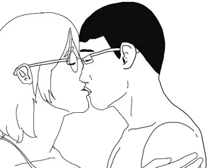 239112 - soybooru.com - chudjak cobson couple female female_cobson flarteyejak glasses hair kiss kissing love partially_ai_generated template traced_from_ai uncolored_skin woman.png