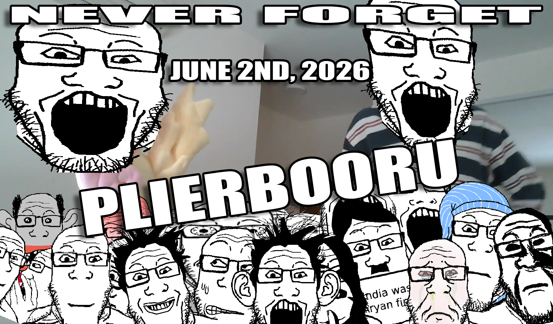 markiplier soyjak, markiplier soyjak2, neutralplier, adolf hitler, animal, bald, black eyes, black hair, booru, closed eyes