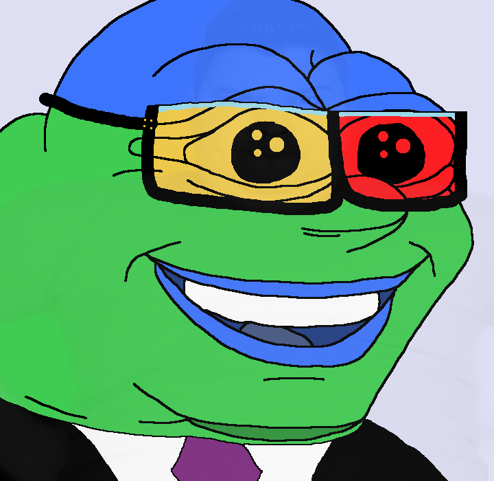 jager, nikocado avocado, pepe, colorjak, bald, blue background, blue lips, blue skin, clothes, colorful