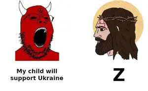 yes chad, gapejak, black sclera, demon, facial mark, forehead mark, glasses, god, horns, jesus christ