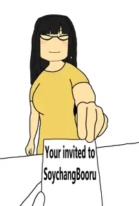 215336 - soybooru.com - arm bartender closed_mouth english_text eyelashes female female_bartender foidjaks glasses hair hands holding_object paper promotion smile smug soyjak text transparent_background welcome.png