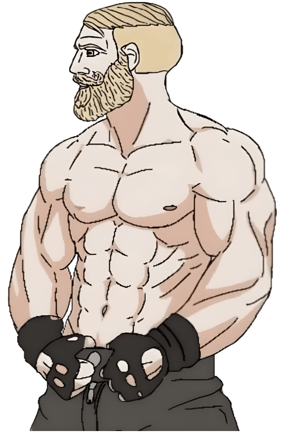 yes chad, aryan, 1soyjak, a10, a10 eyes, aryan beast, aryan chad, beard, blonde hair, blue eyes