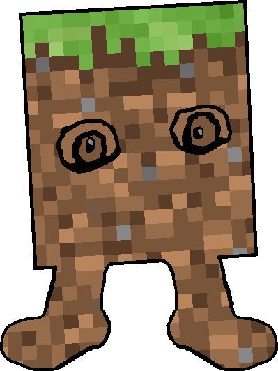 feraljak, condiment, cube, feraljak (crazed), block, brown skin, crazed, dirt, feet, full body