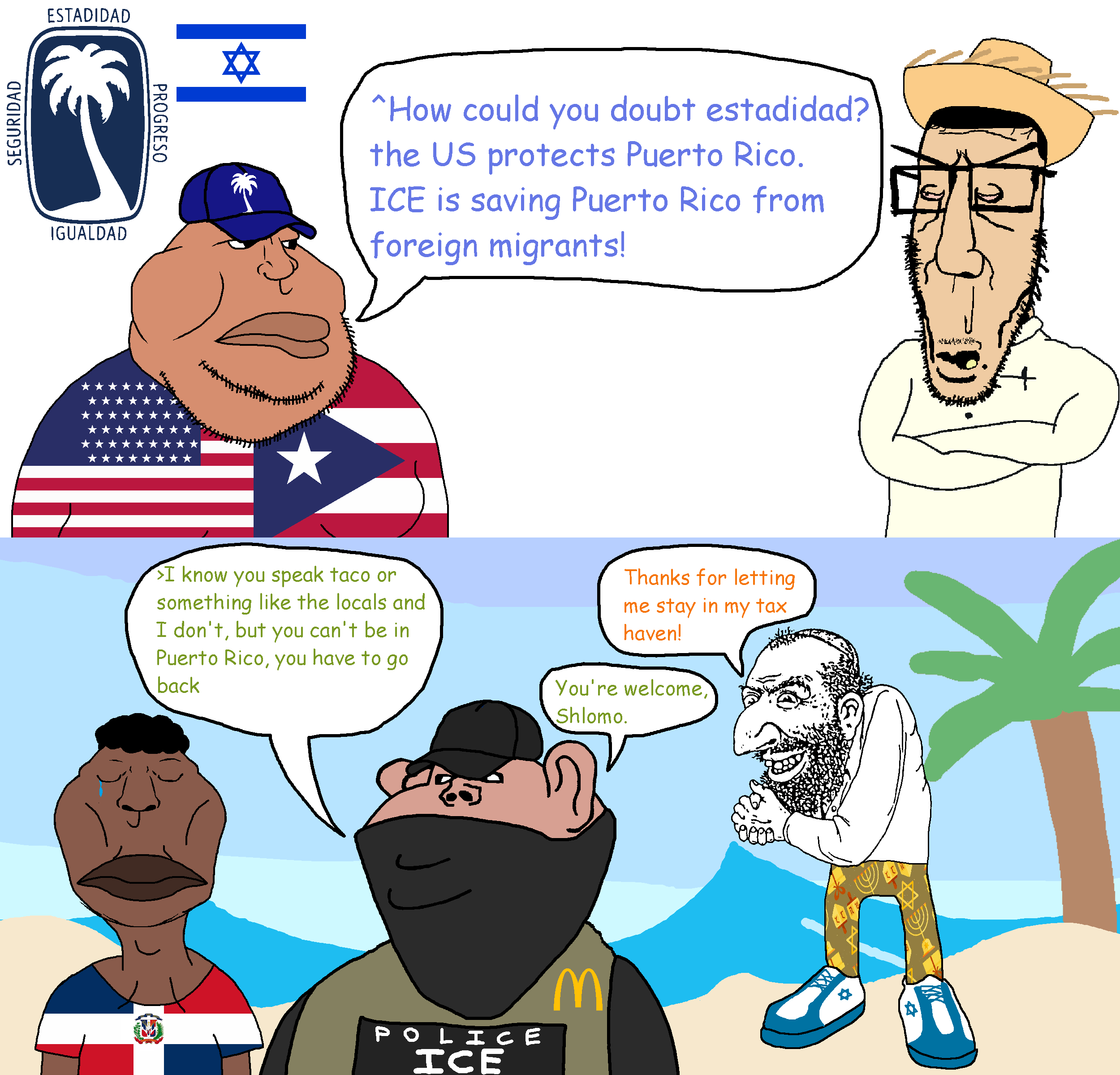 Estadidad is Statehood, PNP is the political party that advocates Puerto Rico being a state of the United States. All of Puerto Rico's political parties are bad but this one is the most popular that…