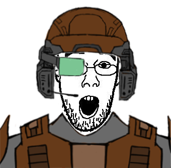 shirtjak, 1soyjak, bald, black eyes, clothes, eyebrows, front view, glasses, half body, halo