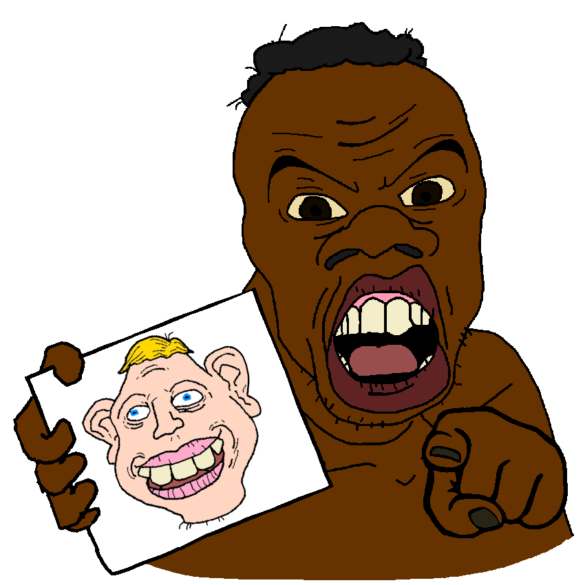 sheeeit, timmy, feraljak, feralnigger, aryan, a10 eyes, angry, black skin, blonde hair, blue eyes