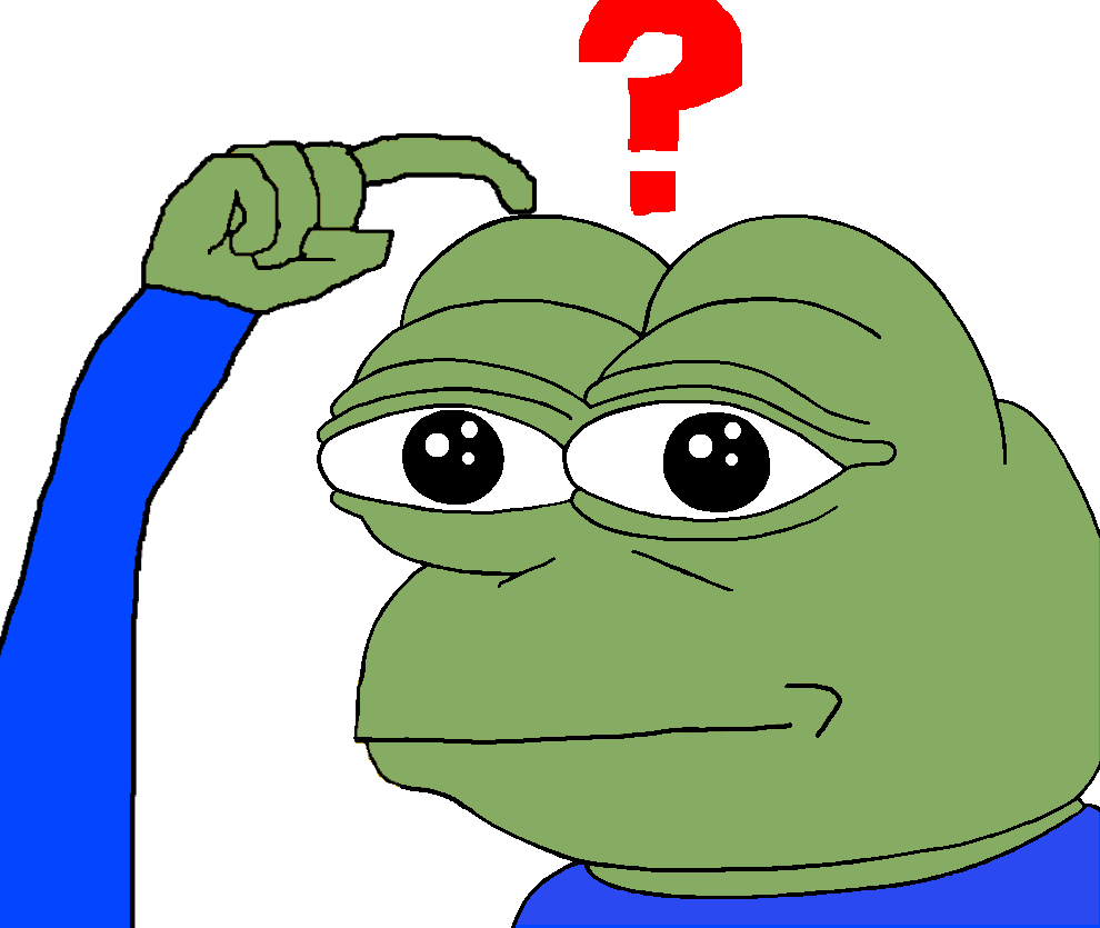 pepe, amphibian, animal, black eyes, brian, closed mouth, confused, frog, frown, looking at you