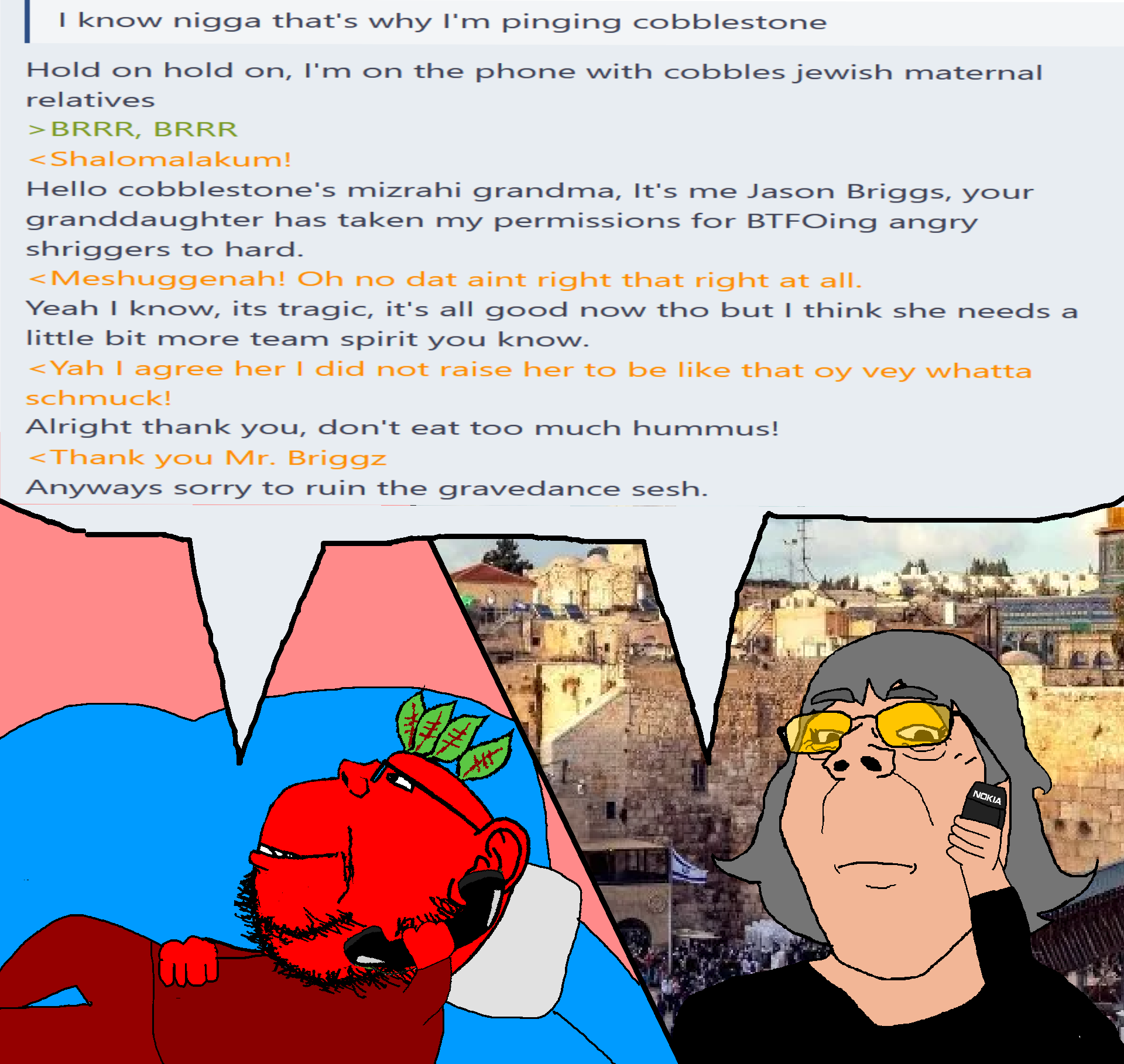 gapejak, impish soyak ears, female gapejak, impish side ears, mustached impjak, femjak, admin, beard, beetroot, black eyes