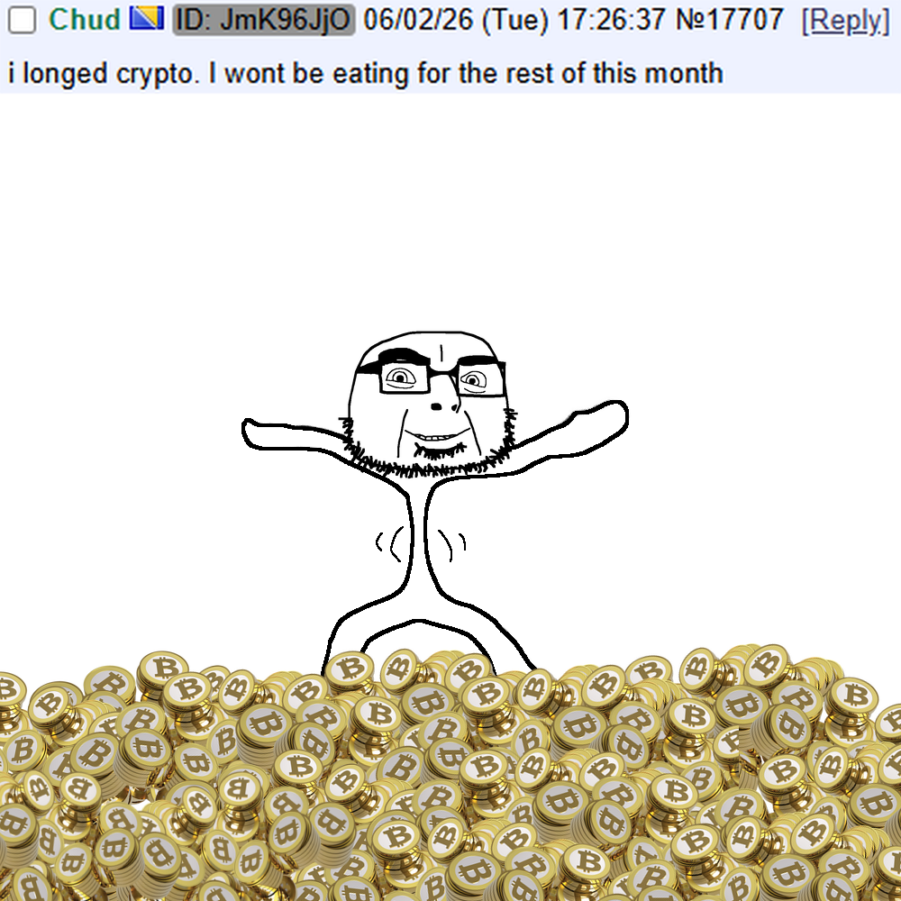 cobson, olgolstein, 1soyjak, bald, bitcoin, closed mouth, coin, cryptocurrency, eyebrows, front view