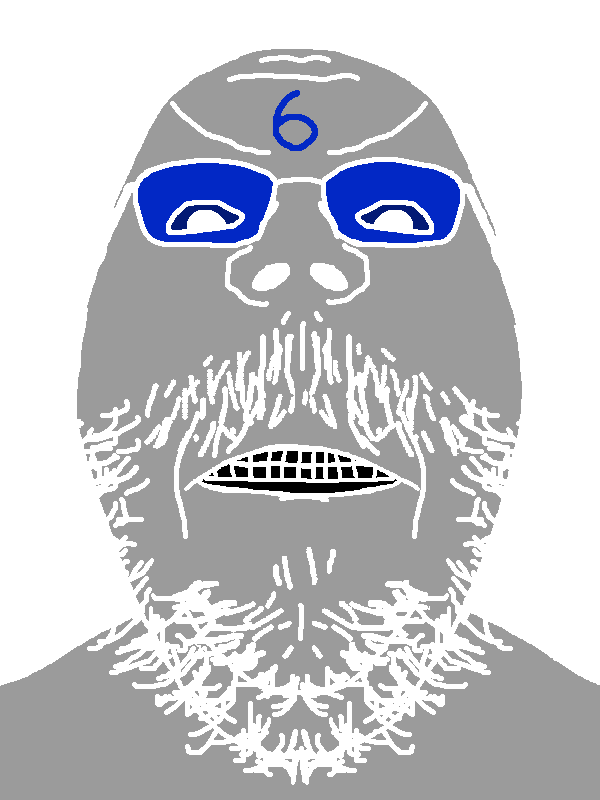 admin 6, gapejak, gapejak front, mustached gapejak, mustached gapejak front, frontjaks, admin, angry, beard, blue glasses