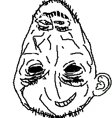 nosboc, closed mouth, fat, front view, hair, half closed eyes, half open mouth, looking at you, short hair, smile