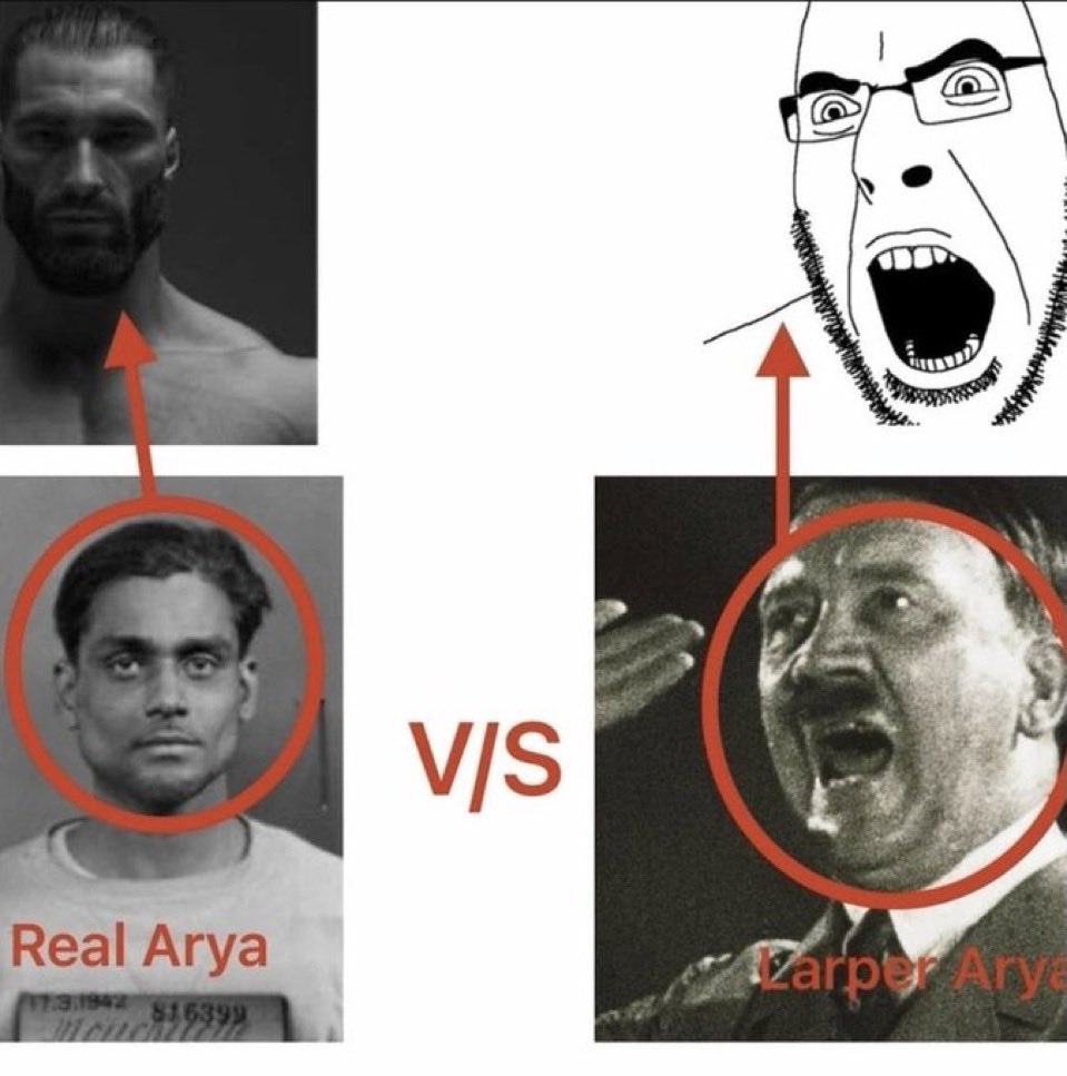 gigachad, cobson, 1soyjak, 3nas, adolf hitler, angry, arrow, aryan beast, aryan cropping, bald